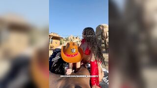 Auhneesh Nicole, the sexy cowgirl, gets pounded by BBC in this leaked video