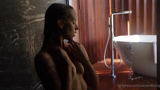 Caroline Zalog's Nude Onlyfans Shower - Leaked Video