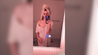 Megan Guthrie's hot mirror tease video leaked and made into a hot sex tape!