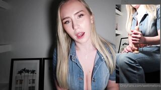 Onlyfans Leak's Busty Blonde Babe Jerks Off to WettMelons' Instructions