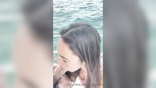 Izzy Green's leaked boat blowjob video is a must-see!