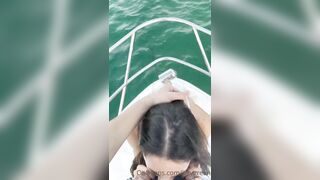 Izzy Green's leaked boat blowjob video is a must-see!