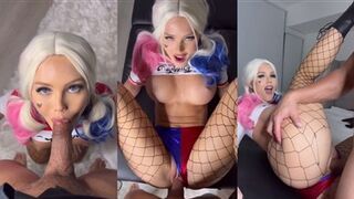 ScarlettKissesXO & Harley Quinn cosplay sex tape leaked - ScarlettKissesXO gets her onlyfans cosplay sex tape