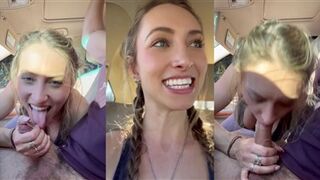 Dani Day's Uber driver is the ultimate pro at deepthroating and facialing!