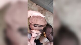 Dani Sky's hot couch sex tape leaked with her sexy delivery girl skills