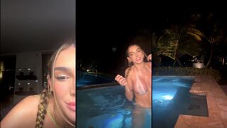 Lyna Perez's hot boobs and naked body leaked on camera - Livestream video