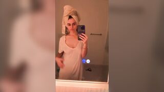 Megnutt02 Nude Mirror Titty Tease Video Leaked