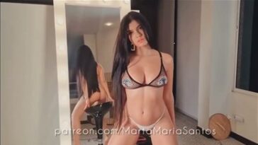 Marta Maria Santos Nude White Thong Teasing Video Leaked