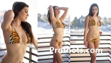 Mikaela Pascal Nude Tiger Bikini Photos Leaked