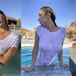 Natalie Roush Nude Boobs Visible in Wet T-shirt Video Leaked