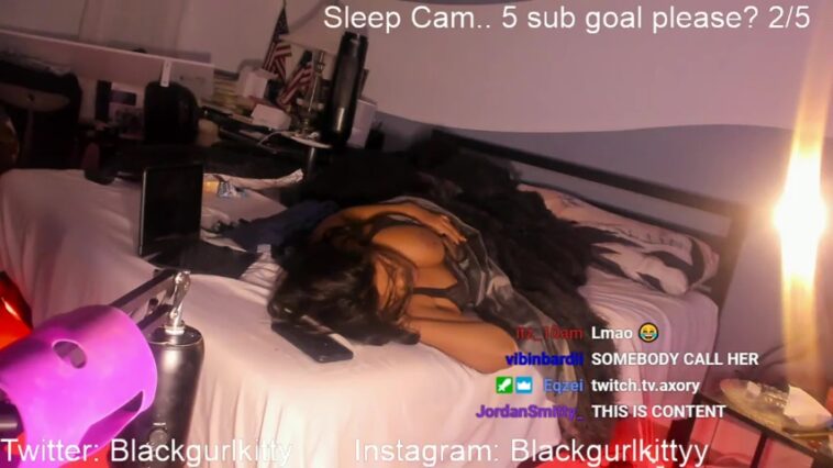 EmilySweats Sleep Cam Boob Slip Twitch Streamer Video - Sexy eGirls