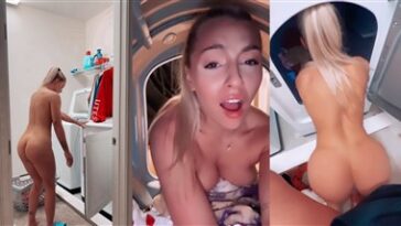 Therealbrittfit Stuck In Washing Machine Sex Video Leaked