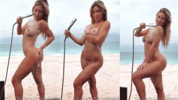 Stefanie Knight Outdoor Nude Shower Video Leaked