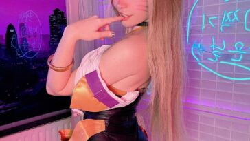 Belle Delphine Sexy Ahri Cosplay Onlyfans Set Leaked