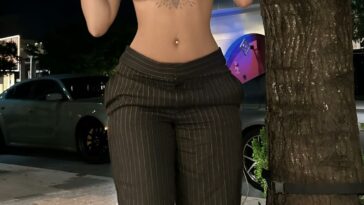 Malu Trevejo Sexy Underboob Outfit Onlyfans Set Leaked