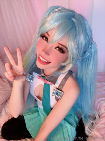 Belle Delphine Sexy Miku Cosplay Onlyfans Set Leaked